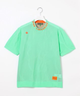 PW CIRCULUS 【手洗い可能】【MEN】アニマルドットニットモック ゴルフ ピーコックグリーン系