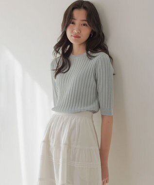 組曲 L 【先行予約】ライトラメニット アンサンブル シルバーブルー系