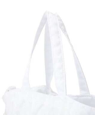 Maison de FLEUR レースダブルリボン２Ｗａｙトートバッグ Off White