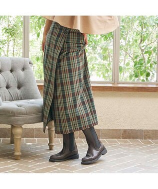 MODE ET JACOMO <carino>【レイン対応】サイドゴアショートブーツ ダークブラウン