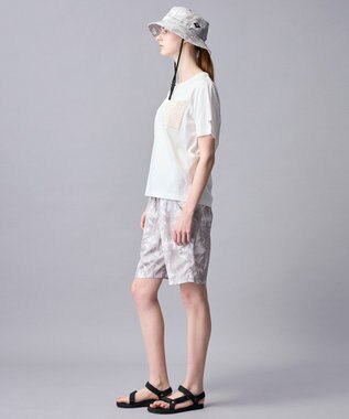 JOSEPH ABBOUD MOUNTAIN 【ゆったり】プレーティング天竺ポケットアウトドア Tシャツ ホワイト系