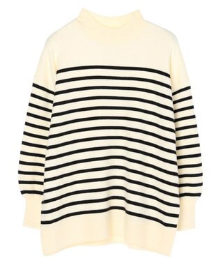 earth music&ecology やわらかタッチハイネックチュニック Border