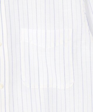 J.PRESS MEN 【WEB・一部店舗限定】コットンリネンオルタネートストライプ シャツ / レギュラー サックスブルー系1