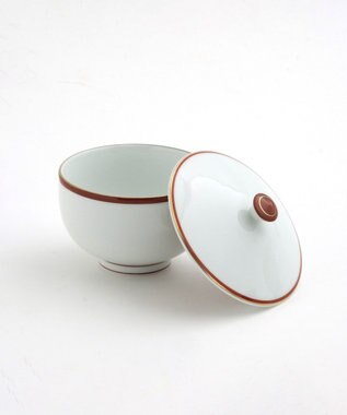 たち吉 【たち吉】瑞鶴お茶呑茶碗〈５客〉波佐見焼 ホワイト×レッド