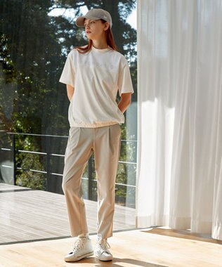 23区GOLF 【23Fondation/WOMEN】フロントロゴ モックネックプルオーバー ホワイト系