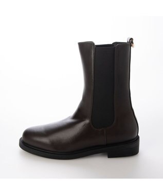 MODE ET JACOMO <carino>【レイン対応】サイドゴアショートブーツ ダークブラウン