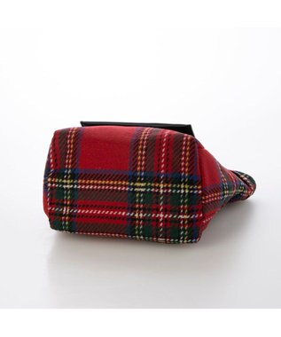 UNBILLION VERYコラボ カシュカシュ cachecache / ウールリバーシブルチェックトートバッグ レッド
