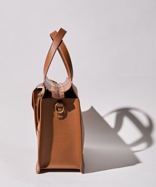 AMERICAN HOLIC マルチポケットスクエアＡ４ショルダートートバック Camel