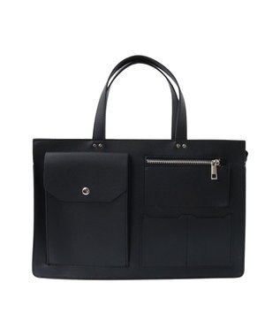 AMERICAN HOLIC マルチポケットスクエアＡ４ショルダートートバック Black