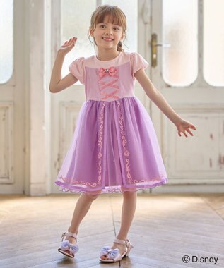 ANY KIDS 【ディズニープリンセス/フローズン】ドレス風 ワンピース ラベンダー<ラプンツェル>