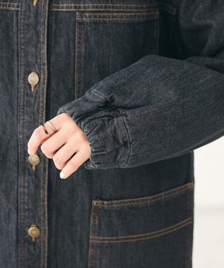 CRAFT STANDARD BOUTIQUE デニム裏キルトコート Black