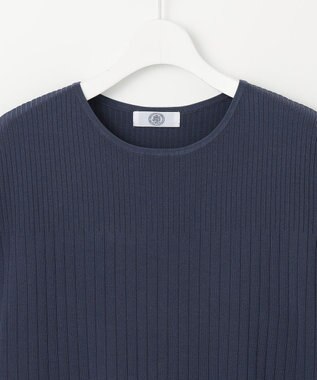 J.PRESS LADIES L 【洗える】レーヨンエリートストレッチ フレンチスリーブ ニット ブルーグレー系