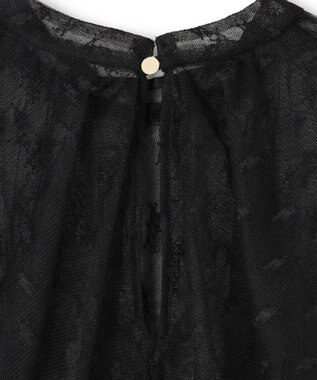 BEIGE， 【洗える・Oggi 11月号掲載】CLOVIS / ケープデザイン総レースブラウス Black