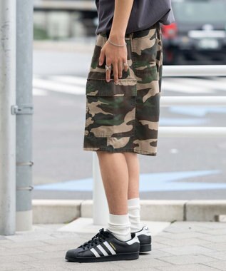 WEGO 【ウエストゴム】イージーバギーカーゴショーツ 柄2