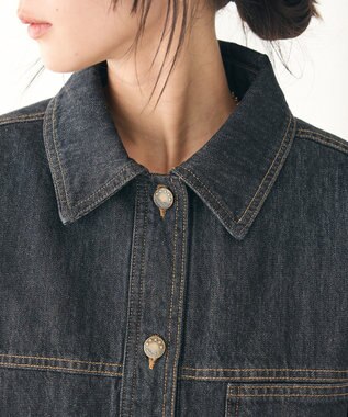 CRAFT STANDARD BOUTIQUE デニム裏キルトコート Black