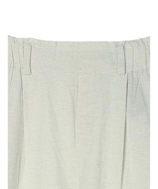 Green Parks インド 綿麻フロントタックパンツ Natural