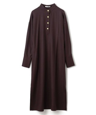 BEIGE， TERNES / ドルマンスリーブウールワンピース Bordeaux