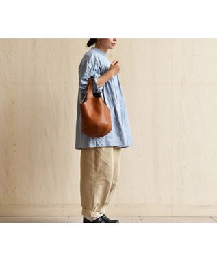 genten 【WEB限定カラー】ユーフラテス(boxバージョン) トートバッグ小 チャ