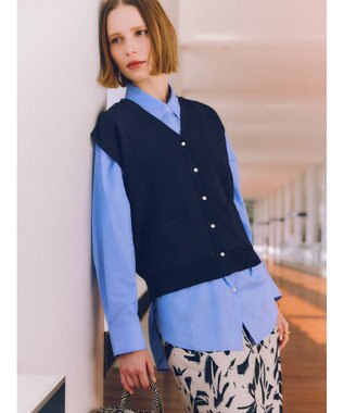 Te chichi 総針ポケット付きVネックベスト《2026 spring catalog item》