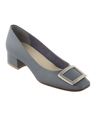 REGAL FOOT COMMUNITY 【リーガルレディース】F89Q バックル付きスクエアパンプス ブルー