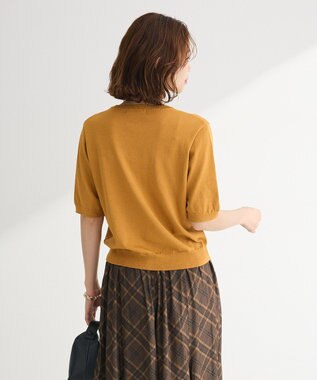 Green Parks コンパクトポケットカーディガン Mustard