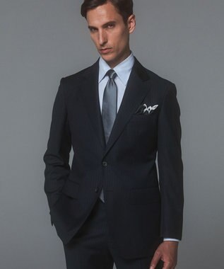 GOTAIRIKU GOTAIRIKU別注【日本製】シルク ネクタイ_無地 スカイブルー系