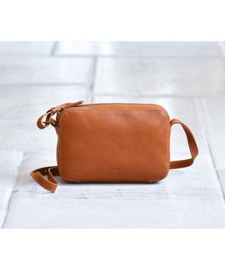 genten ミネルヴァ 横長ショルダーバッグ チャ