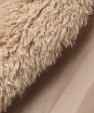 Feroux プードルファー ベスト ベージュ系