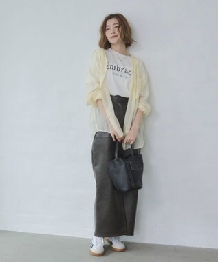 WEGO 【2026春夏新作】接触冷感プリントロゴT ベージュ