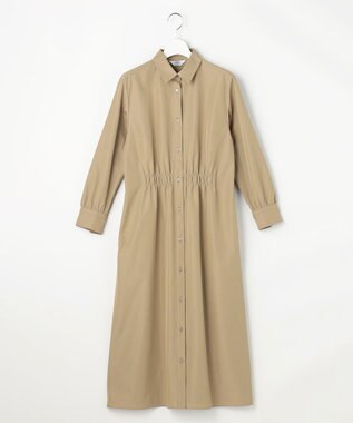 J.PRESS LADIES S 【WEB限定カラーあり】TC ライトタンブラー シャツワンピース ベージュ系