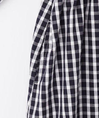 ANY KIDS ニットベスト × ワンピース セット ネイビー×ギンガム