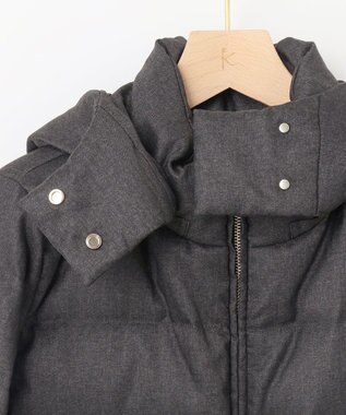 組曲 【洗える・2WAY】ライトタフタショートダウン グレー系5