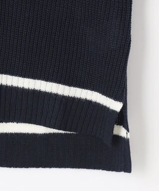 ANY KIDS ニットベスト × ワンピース セット ネイビー×ギンガム