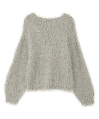 YECCA VECCA フェザーMIXロービングニット Gray