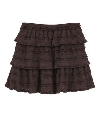 earth music&ecology 【2WAY】フリフリミニスカート Brown