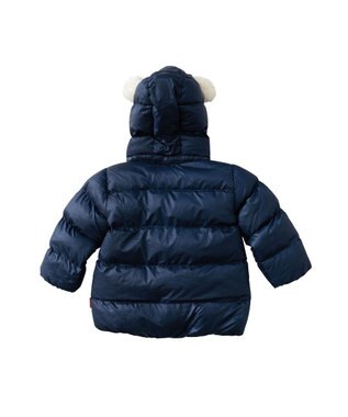 MIKI HOUSE HOT BISCUITS 【80-120cm】 高機能 グースリー素材 中綿ジャンパー 紺