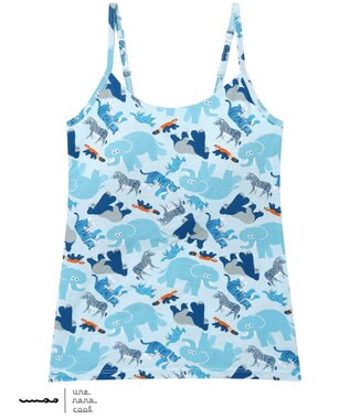 une nana cool MADE WITH 京都市動物園 カップ付きキャミソール BU