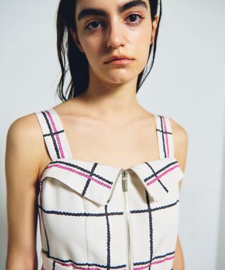 GRACE CONTINENTAL ロープチェックワンピース キナリ