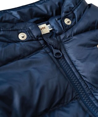 MIKI HOUSE HOT BISCUITS 【80-120cm】 高機能 グースリー素材 中綿ジャンパー 紺