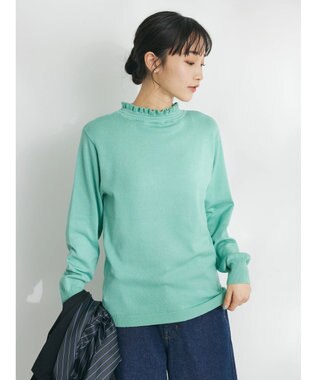 CRAFT STANDARD BOUTIQUE エリシャーリングニットプルオーバー Green