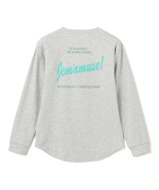 UNFILO 【110-150cm】選べるアソート ロゴロンT(UNISEX) [プリントロゴ]グレー