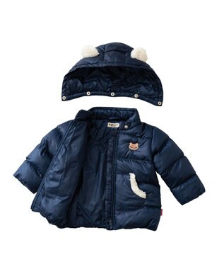 MIKI HOUSE HOT BISCUITS 【80-120cm】 高機能 グースリー素材 中綿ジャンパー 紺