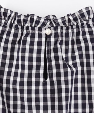 ANY KIDS ニットベスト × ワンピース セット ネイビー×ギンガム