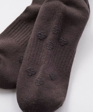 FILA GOLF／marie claire 【marie claire SPORT】ブランドロゴ入りニーハイソックス グレー