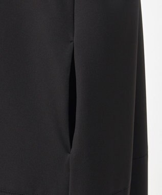 23区 【エステータ】ネオプレンサテン コクーンワンピース ブラック系