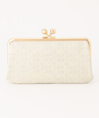 UNBILLION perche 抗菌レザー型押しがま口長財布