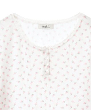 earth music&ecology アイレットジャカードタイトプルオーバー Pink