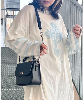 WEGO 【痛バ＆推し活グッズ】ミラクルチェーン痛ショルダー ブラック