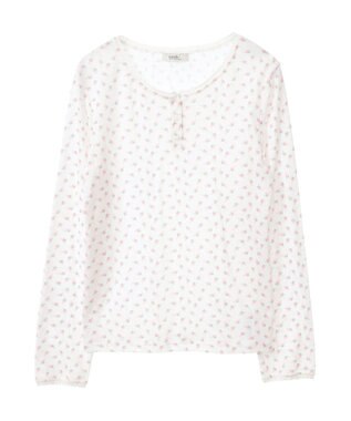 earth music&ecology アイレットジャカードタイトプルオーバー Pink