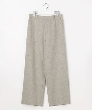 J.PRESS LADIES S ラメツイード セミワイド パンツ ベージュ系